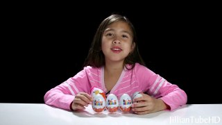 Opening KINDER EGGS with Jillian! Surprise Eggs in 4K!-bdxc