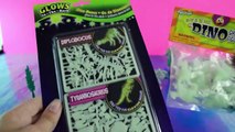 Dinosaur toys GLOW IN THE DARK! Halloween toy opening videos for children-Fxs5