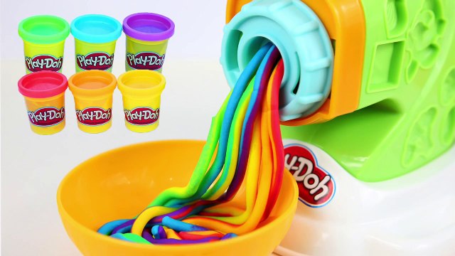 DIY Play Doh Rainbow Spaghetti Maker Modelling Clay Play Doh Mighty Toys-rTa