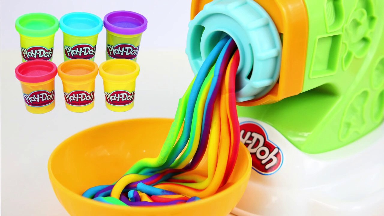DIY Play Doh Rainbow Spaghetti Maker Modelling Clay Play Doh Mighty Toys-rTa