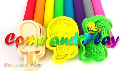 Learn Colors Play Doh Modelling Clay Popsicle Ice Cream Pororo Paw Patrol Microwave Surprise Toys-Uu