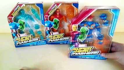 Marvel super hero mashers - Iceman, Marvel nova, Marvel Pyro, Toy for kids #SurpriseEggs4k-c8Fq