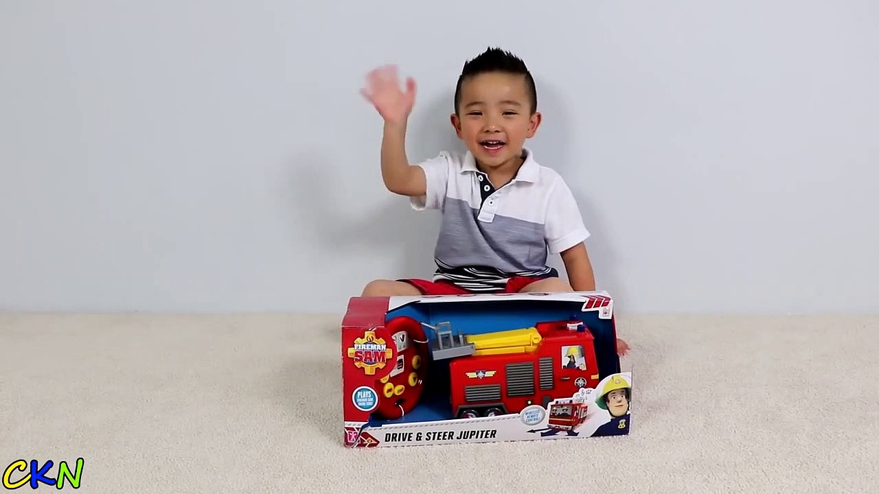 Fireman Sam Drive & Steer Jupiter Remote Control Fire Engine Toy ...