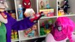Spiderman vs Joker vs Frozen Elsa - Frozen Elsa Pink Spidergirl Rainbow Hair! - Funny Superheroes  -)-lfDijo