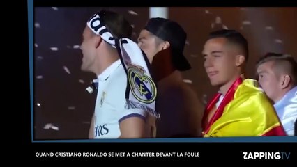 Cristiano Ronaldo déchaîné, il chante pour ses supporters ! (Vidéo)
