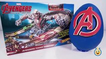 Hotwheels Avengers Tower Takeover Race Track & Play Doh Surprise Egg with Iron Man, Captain America-bk