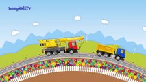 Trucks for kids. Crane Truck. Surprise Eggs. Learn Sweets, Candies. Video for children.-muvrM88