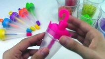 DIY How to make Kinentic Sand Ice Cream Popsicles Umbrella Kinetic Sand Rainbow Learning Colors-QmVJ4VM
