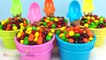 Skittles Candy Ice Cream Surprise Toys Learn Colors Play Doh Strawberry Pooh Bear Peppa Pig Elephant-8