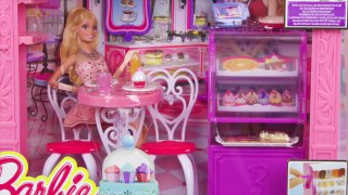 Barbie Life in the Dreamhouse Malibu Ave Bakery Playset Opening Barbie Toys Skipper Shopkins-UzkL_