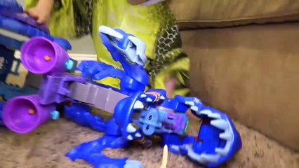 Giant Size GODZILLA vs Ultra T-Rex DINOSAUR in Giant Hatching Surprise Egg Kids   Toys-B-o0vx