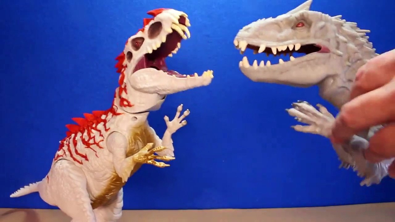 Jurassic World INDOMINUS REX Toy Dinosaurs Hybrid Rampage & Armor I-REX Dinosaur Toys Review-D