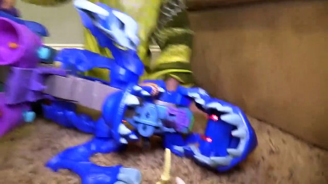 Giant Size GODZILLA vs Ultra T-Rex DINOSAUR in Giant Hatching Surprise Egg Kids Toys-B-o0vxx