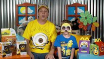 Minions Happy Meal Surprise Toys from McDonald's, Deluxe Figure Bob and Pirate & Caveman Funko Pops-HT_e