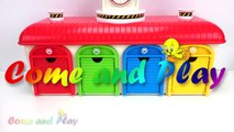 Learn Colors Tayo the Little Bus Squishy Balls Garage Playset Surprise Toys Chocolate Candy Play Doh-EN