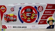Fireman Sam Drive & Steer Jupiter Remote Control Fire Engine Toy Unboxing And Testing Ckn Toys-R0b2J