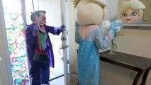 Frozen Elsa Loses Her Head! - Spiderman vs Frozen Elsa vs Joker - w_ Rainbow Hair - Disney Princess-52c