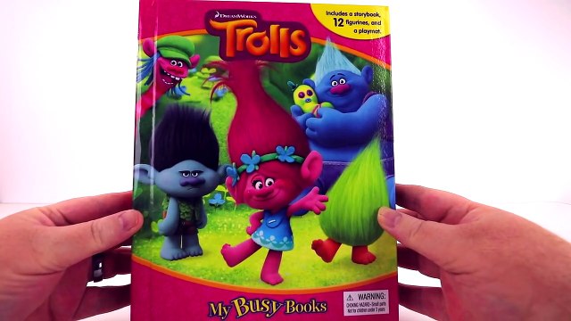 DREAMWORKS TROLLS MOVIE TOYS MY BUSY BOOKS WITH CHARACTERS POPPY BRANCH DJ SUKI AND MORE-O