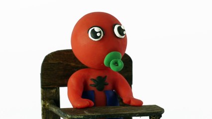 Spiderman baby superheroes real life stop motion video play doh Youtube-3MdjMaZM
