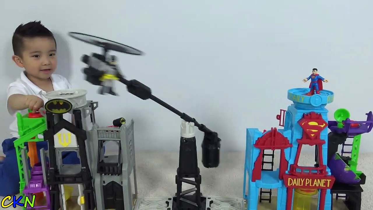 Epic Batman Superman Fight Super Hero Flight City Playset Unboxing With Ckn Toys-6qasm