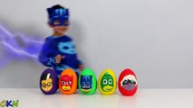 Disney PJ Masks Play-Doh Surprise Eggs Opening Fun With Catboy Gekko Owlette Ckn Toys-PrOo2E_