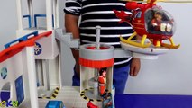 Fireman Sam Ocean Rescue Playset Toys Unboxing Kids Playing  Rescue Helicopter Ckn Toys-IMM