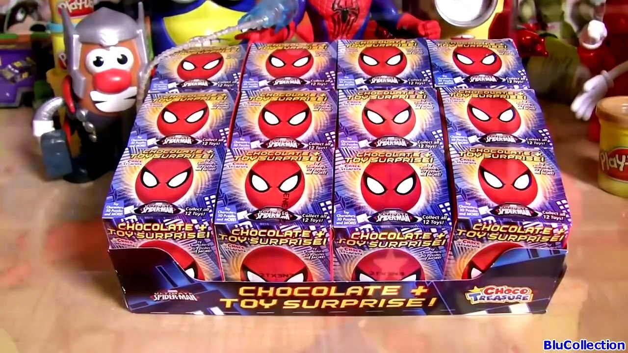 Spiderman Choco Treasure Toy Surprise Eggs DC Marvel Sorpresa Huevos by ToysCollector-rZ19kdaE