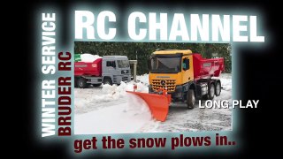 RC BRUDER WINTER SERVICE Long Play MAGOM HRC Arocs 6x6 & LOADERS-ZsS