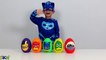 Disney PJ Masks Play-Doh Surprise Eggs Opening Fun With Catboy Gekko Owlette Ckn Toys-PrOo