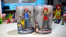 Pokemon Toys - Ash and Pikachu - Serena and Fennekin Model Sets by Takara Tomy-v8Vy