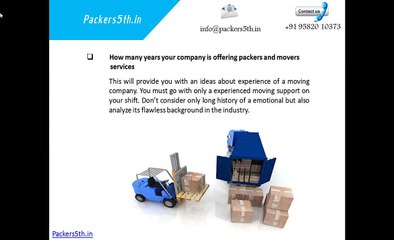 Packing and shifting of Packers5th.in goods and secure transit services for customers