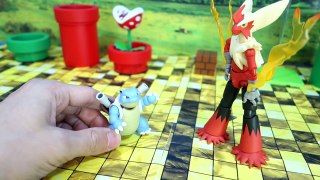 Pokemon Toys - Mega Blaziken S.H. Figuarts with Blastoise and Friends-_FJ