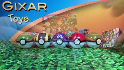 Pokemon Pokeball Surprise Toys 5 - Zygarde, Heracross, Menactric, Charizard X, Hawlucha-JoOga0piW