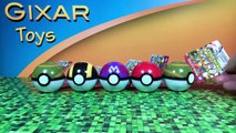 Pokemon Pokeball Surprise Toys 5 - Zygarde, Heracross, Menactric, Charizard X, Hawlucha-Jo