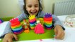 DIY Play Doh Rainbow Frozen Castle for Disney Princesses Elsa and  Anna Doll toys-N3Aq2