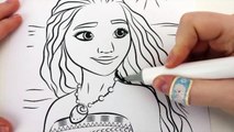 DISNEY PRINCESS MOANA COLORING BOOK VIDEOS FOR KIDS WITH HEIHEI AND PUA COLORING PAGES-PY_0ludv