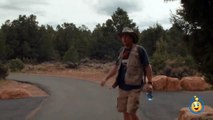 GIANT DINOSAUR CHASE Jurassic Adventure at Grand Canyon w_ T-Rex Raptors in Real Life Kids Toy Video-qT7ltWCns