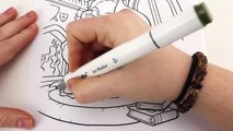 Disney Beauty and The Beast Coloring Book Videos For Kids Coloring Pages Learning Colors-633