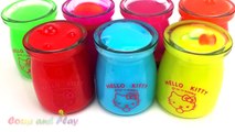 Hello Kitty Slime Surprise Toys Disney Cars Learn Colors Numbers Play Doh Ducks Sea Creature Molds-Un1Sq_