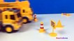 UNBOXING HERACLES BUILDED TRUCK MIGHTY MACHINES CEMENT TRUCK AND CRANE AND SIGNS WITH CAT VEHICLES-UxQ