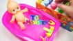 Numbers, Counting Baby Doll Colours Slime Bath Time DIY How to Make Orbeez Slime-v5D97