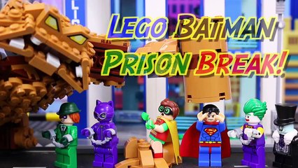 Lego Batman Movie Superman Fights Clayface Arrests Joker with Penguin Catwoman Riddler Rescues Robin-DVri