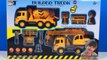 UNBOXING HERACLES BUILDED TRUCK MIGHTY MACHINES CEMENT TRUCK AND CRANE AND SIGNS WITH CAT VEHICLES-UxQZlZUn