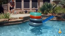 GIANT Inflatable Shark, Water Balloons Fight & Pool Tricks w_ Water Toys Family Fun Video for Kids-Ic_ZQWWw