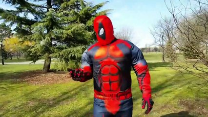 SPIDERMAN vs LEPRECHAUN - Magic Coins - Superheroes Change Colors In Real Life - Marvel IRL-jflNfw