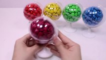 Learn Colors Chocolate Candy Ball Surprise Toys DIY Colors Foam Clay Slime-nOCPb8l