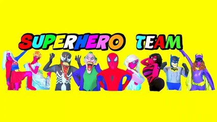 Download Video: Superhero Superstars VAMPIRE TOILET ATTACK - Spiderman vs Venom w_ Joker Girl, Joker, Batgirl-OY