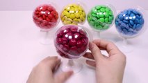 Learn Colors Chocolate Candy Ball Surprise Toys DIY Colors Foam Clay Slime-nOCPb8