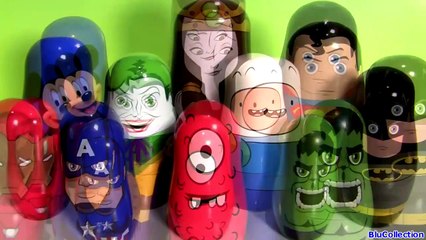 Marvel Team Captain America Civil War Stacking Cups Justice League Superman vs. Batman Hulk toys-X3