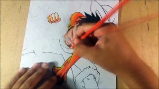 Speed Drawing Luffy from One Piece